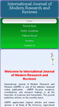 Mobile Screenshot of journalijmrr.com